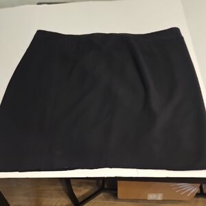 Chic Black Pencil Skirt for Women Satin Lined Back Zipper